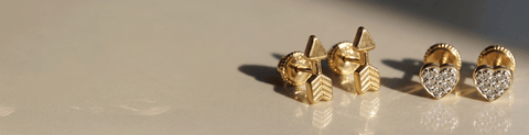 10K Spanish Screw Back Earrings