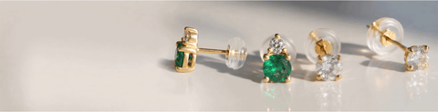 10K Push Back Earrings