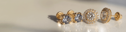 14K Spanish Screw Back Earrings