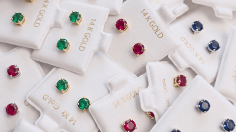 14K Push Back Earrings