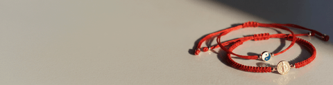 14K Red Strings Bracelets
