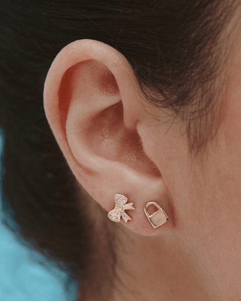 18K Push Back Earrings