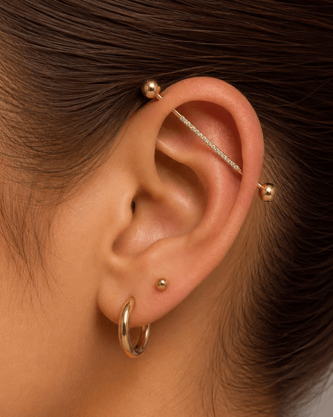 14K Industrial Piercings