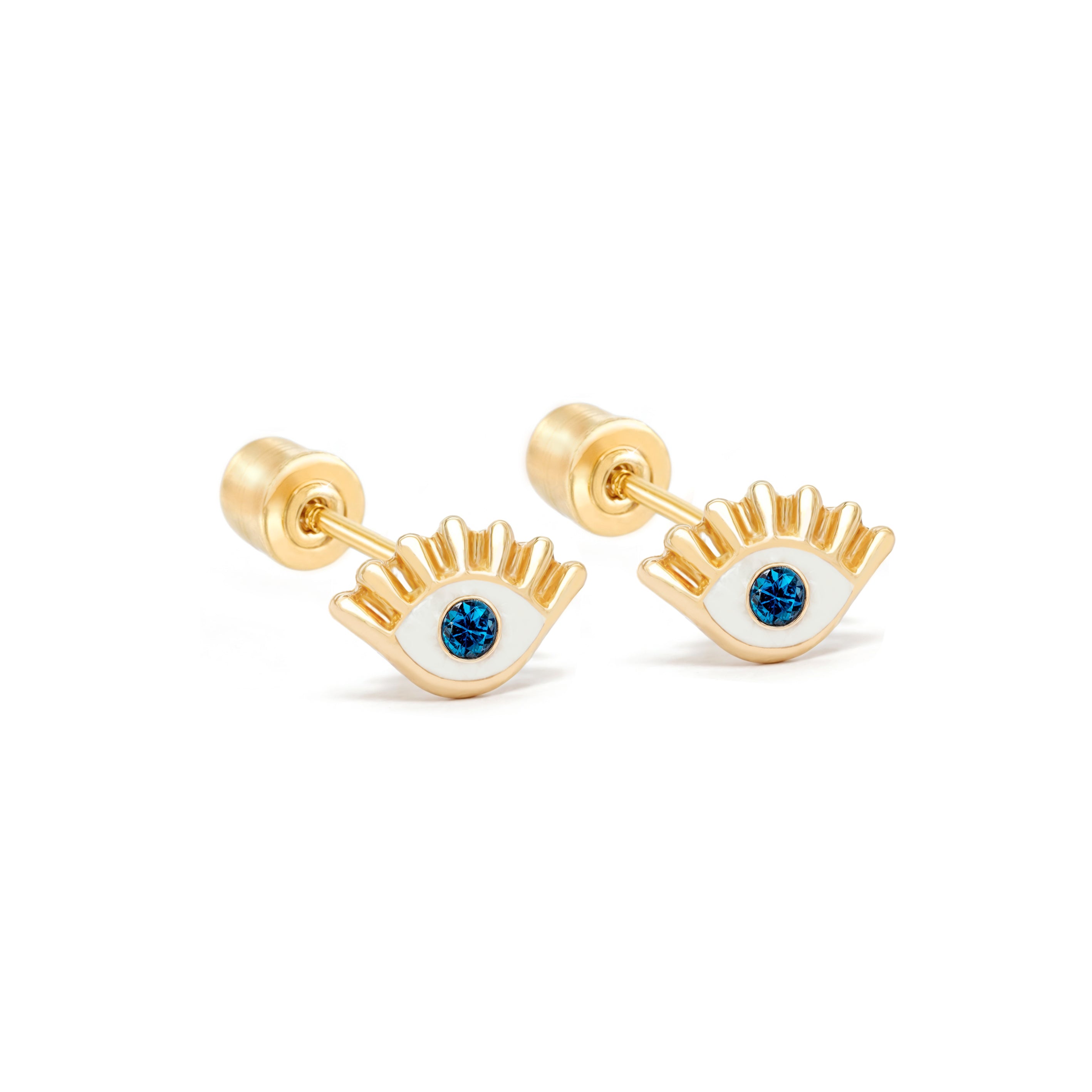 14k Gold-Sweet Eye Earrings