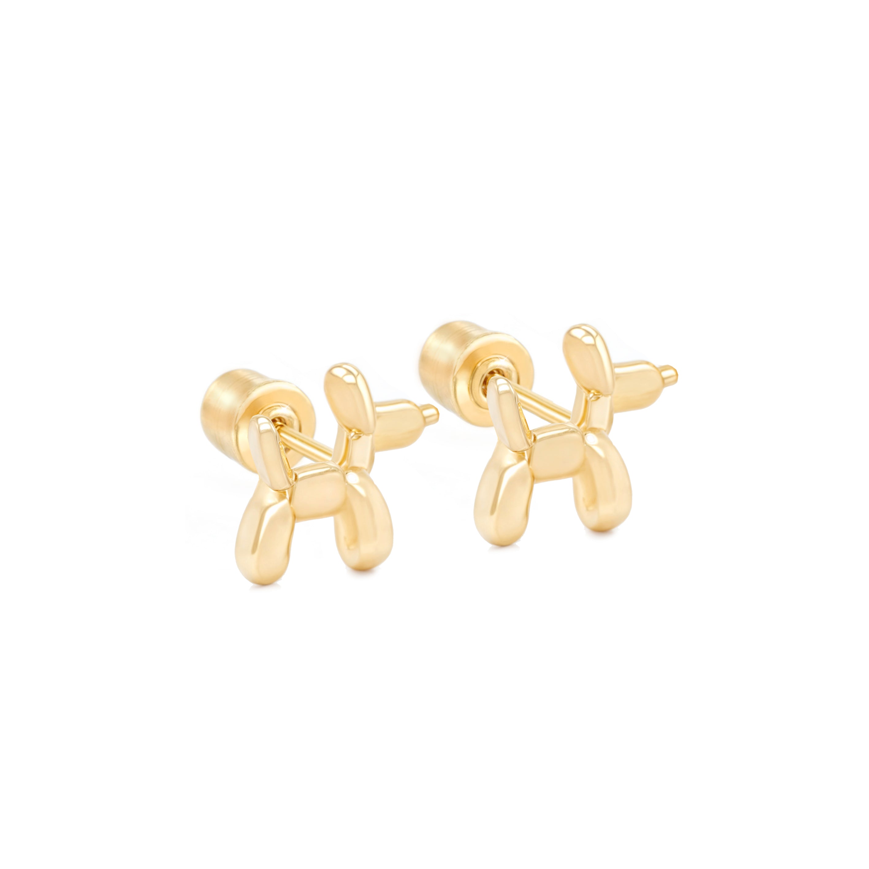 14k Gold-Puppy Earrings