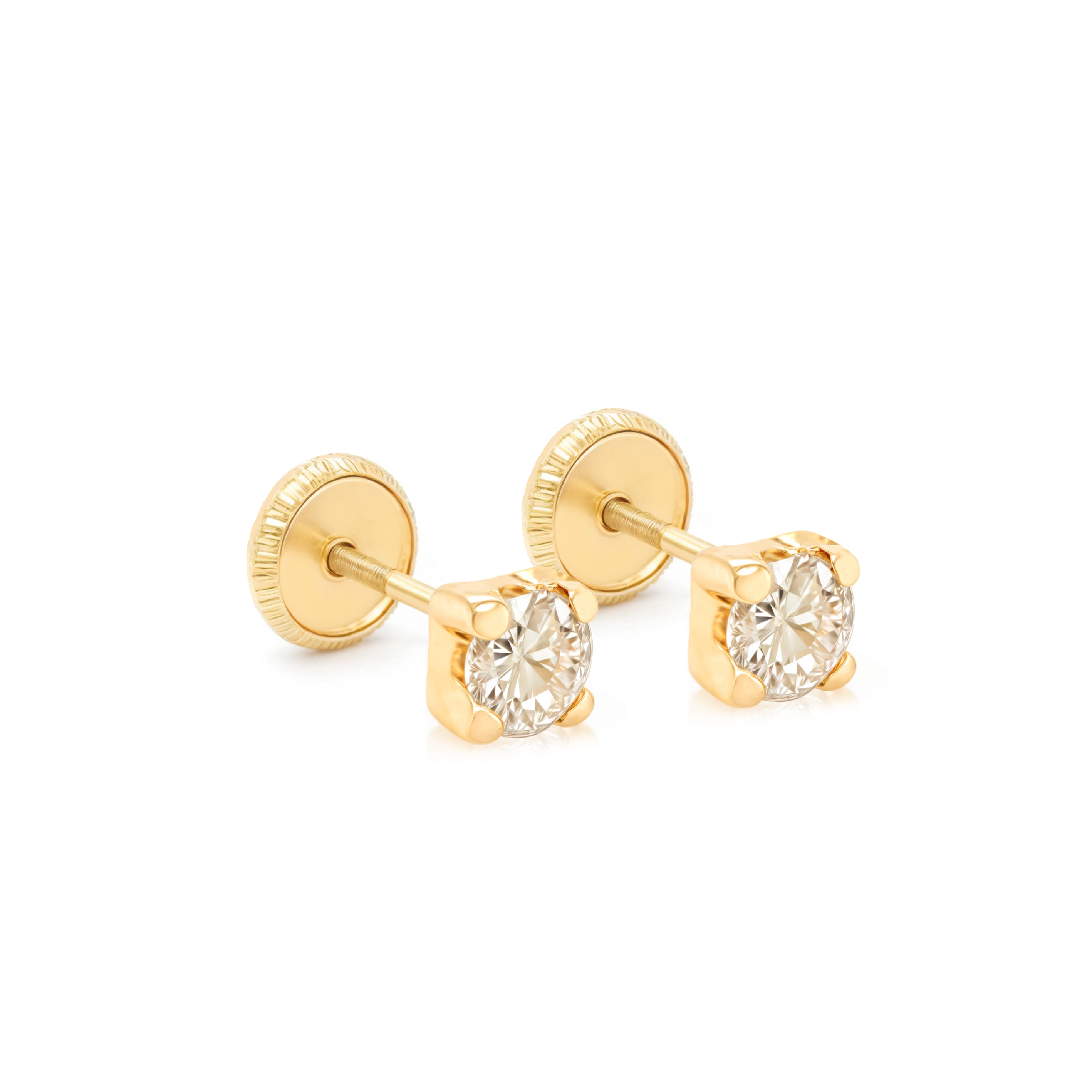 14k Gold-Casting Earrings Spanish