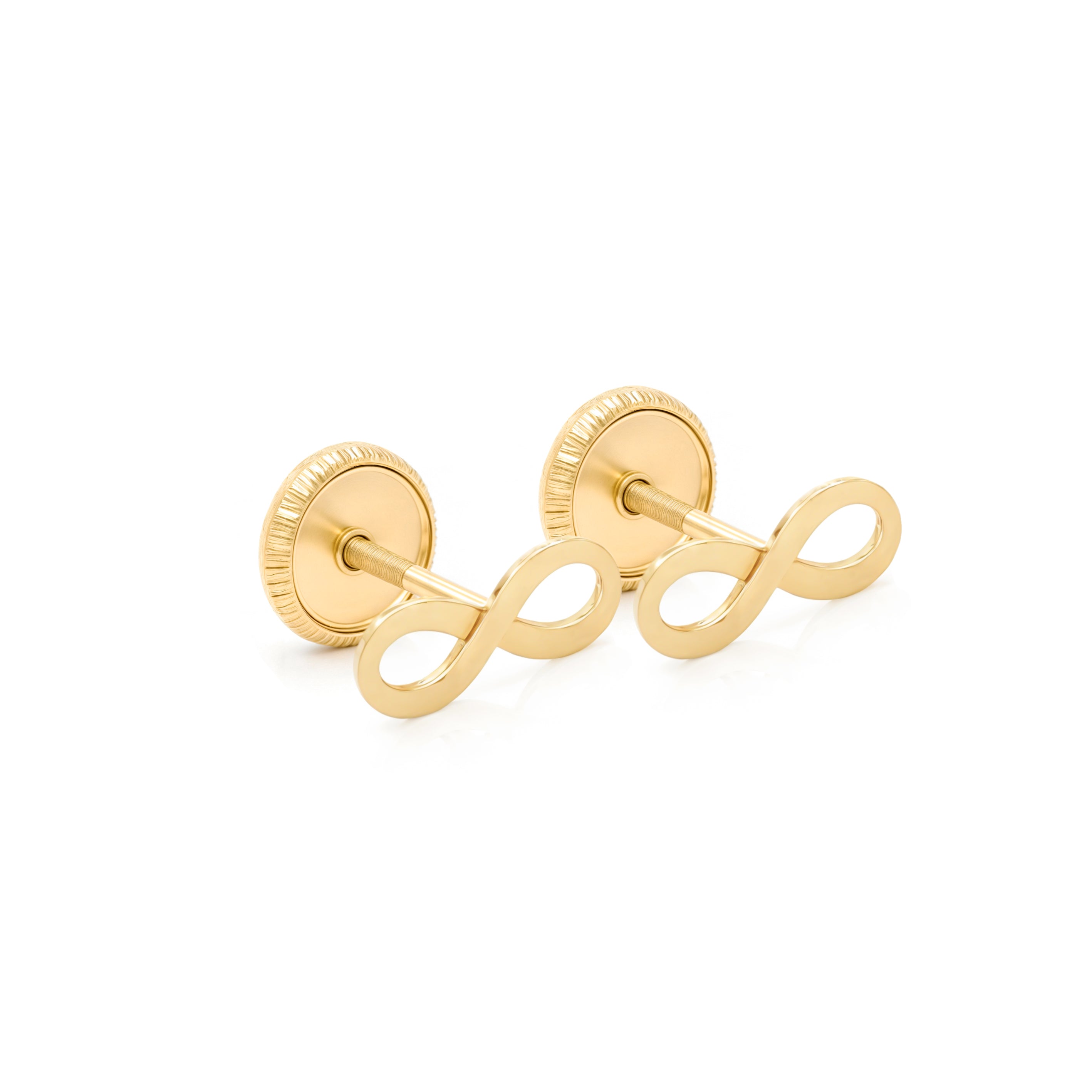 14k Gold-Infinity Earrings Spanish