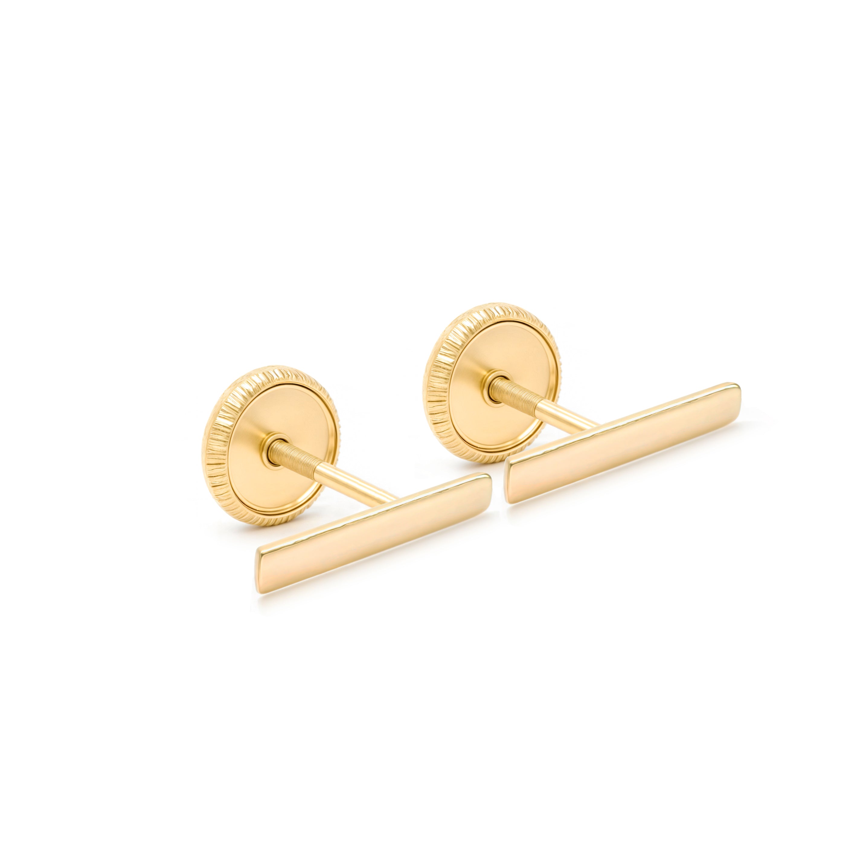 14k Gold-Tiny Stick Earrings Spanish